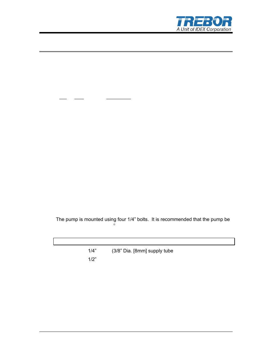 1installation | Trebor 110E User Manual | Page 3 / 23