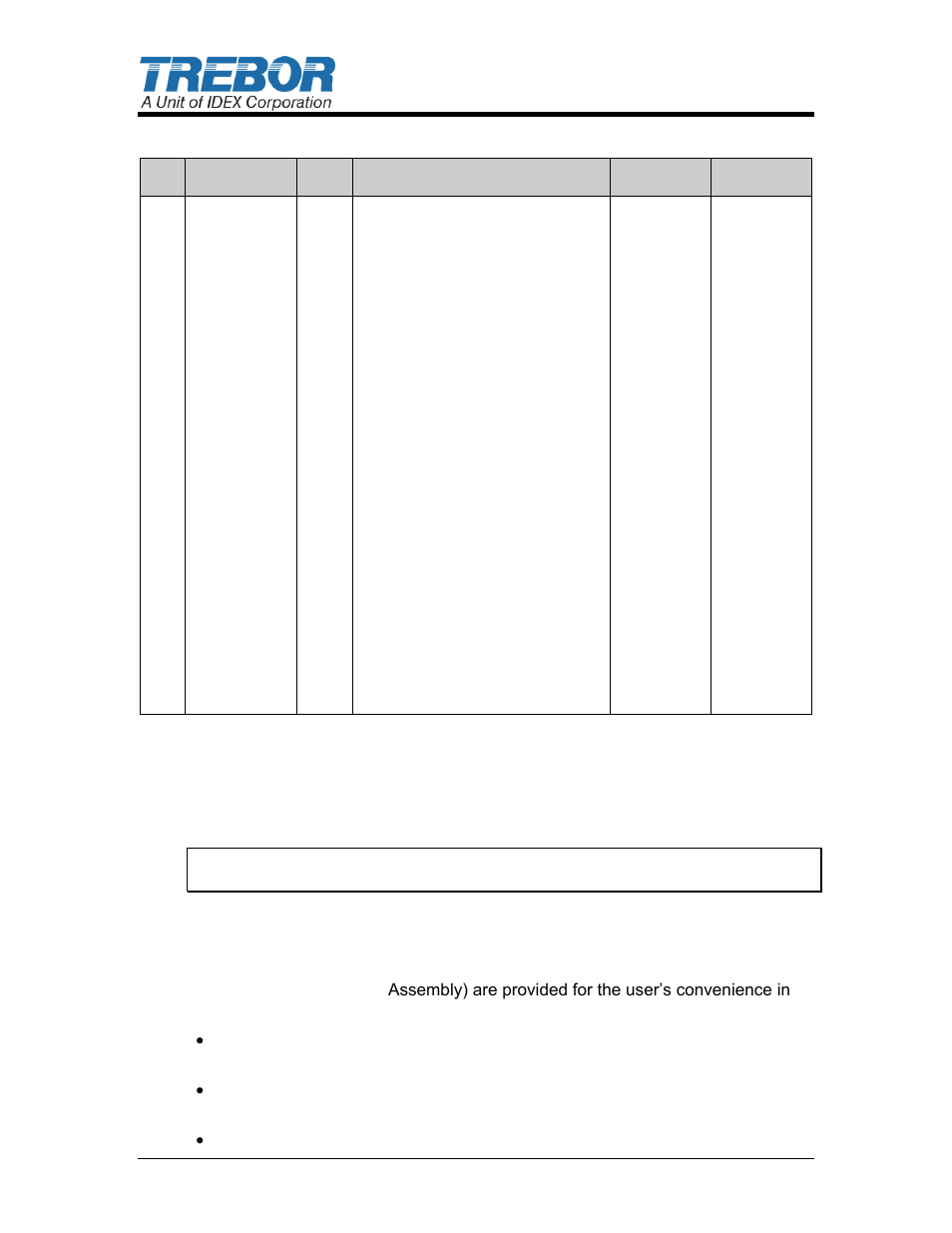 5 parts list, 6 clean-up, 7 disassembly | Trebor 110R User Manual | Page 14 / 23