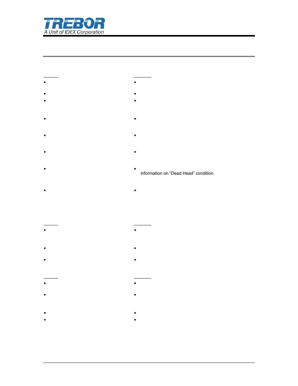 5troubleshooting | Trebor 110R User Manual | Page 20 / 23