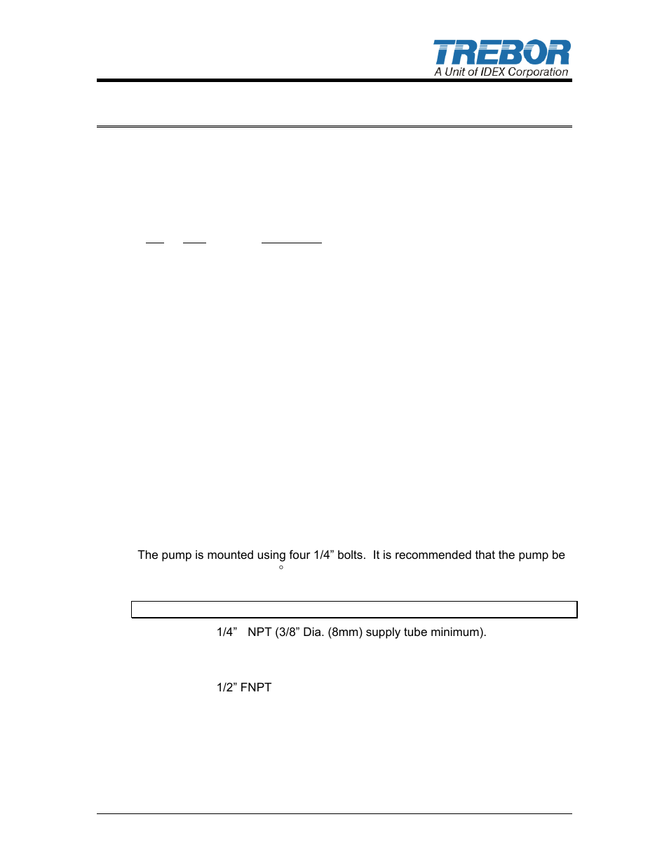 1installation | Trebor 110R User Manual | Page 3 / 23