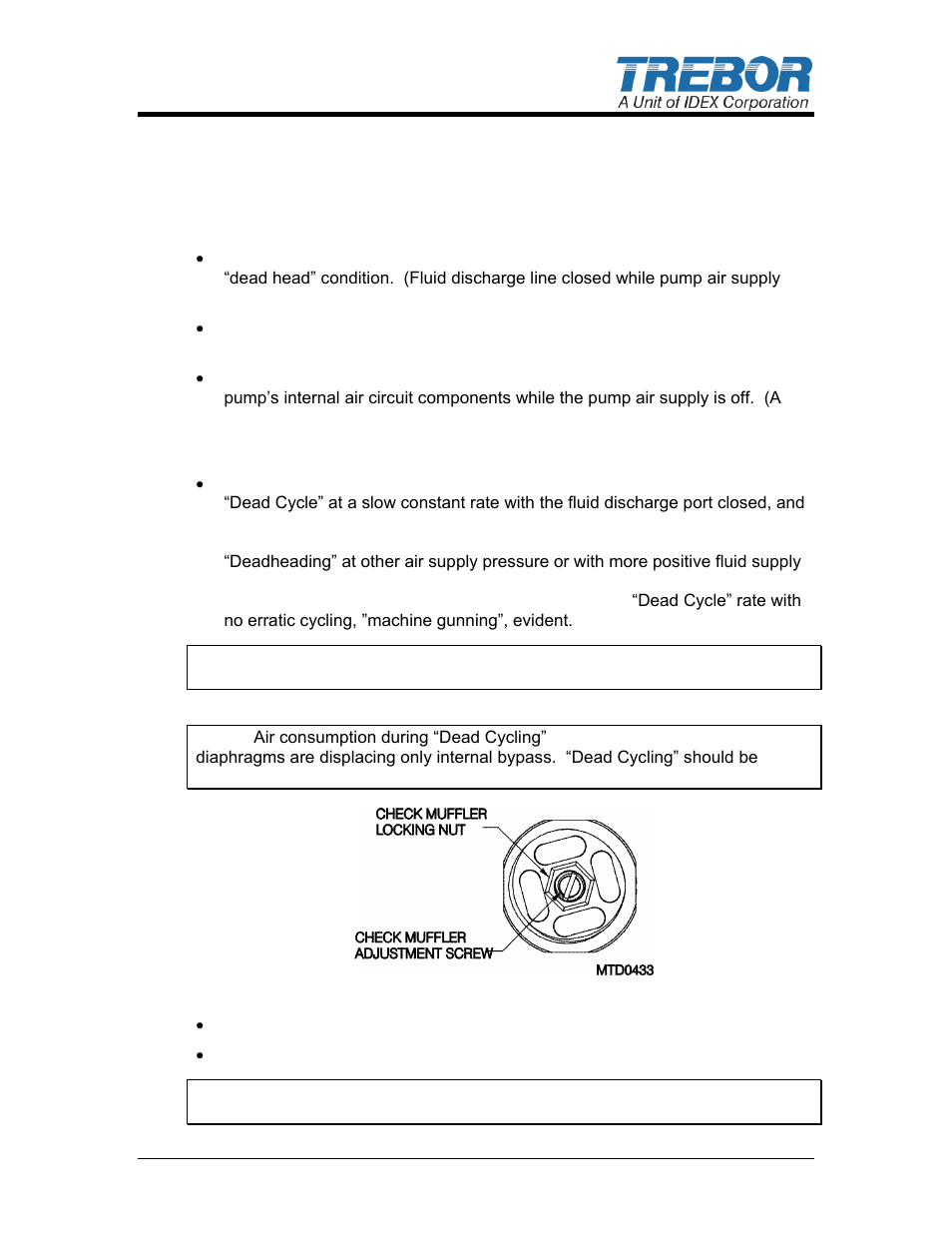 4 check muffler operation | Trebor 110R User Manual | Page 5 / 23