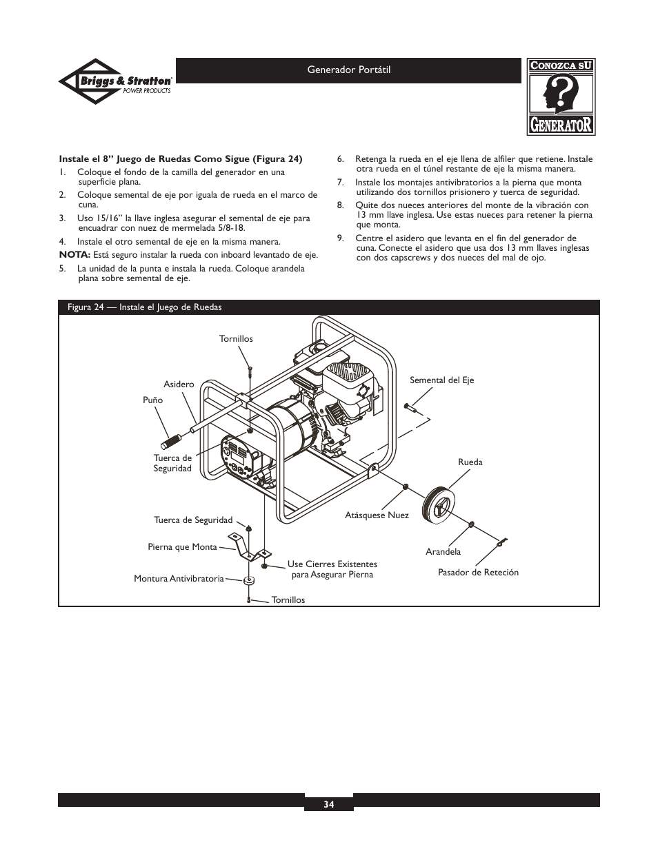 Briggs & Stratton 01653  EU User Manual | Page 34 / 44