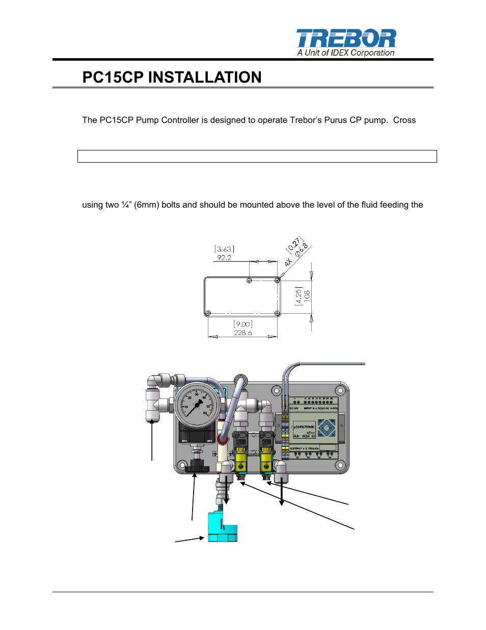 1pc15cp installation | Trebor PC15CP User Manual | Page 3 / 12
