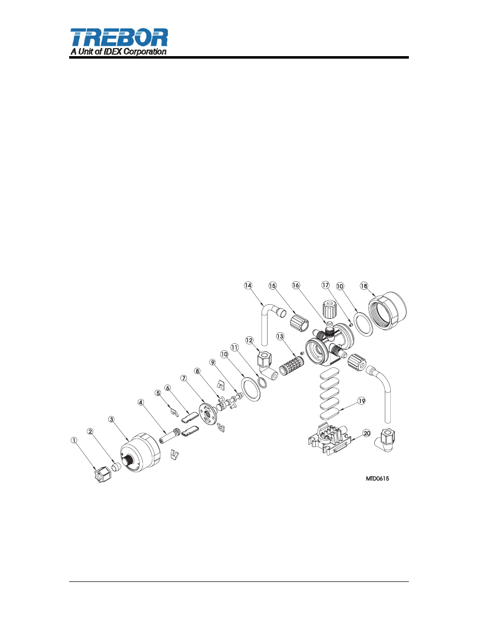 2 recommended spare parts, 3 tools, 4 parts illustration – pc7 | Recommended spare parts, Tools, Parts illustration – pc7 | Trebor PC7 User Manual | Page 10 / 16