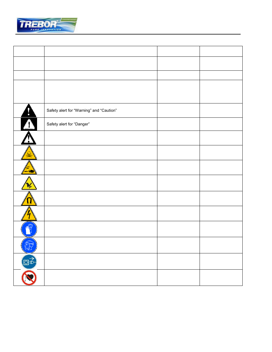 Symbols and signal words, 2 symbols and signal words | Trebor REV6 User Manual | Page 34 / 34