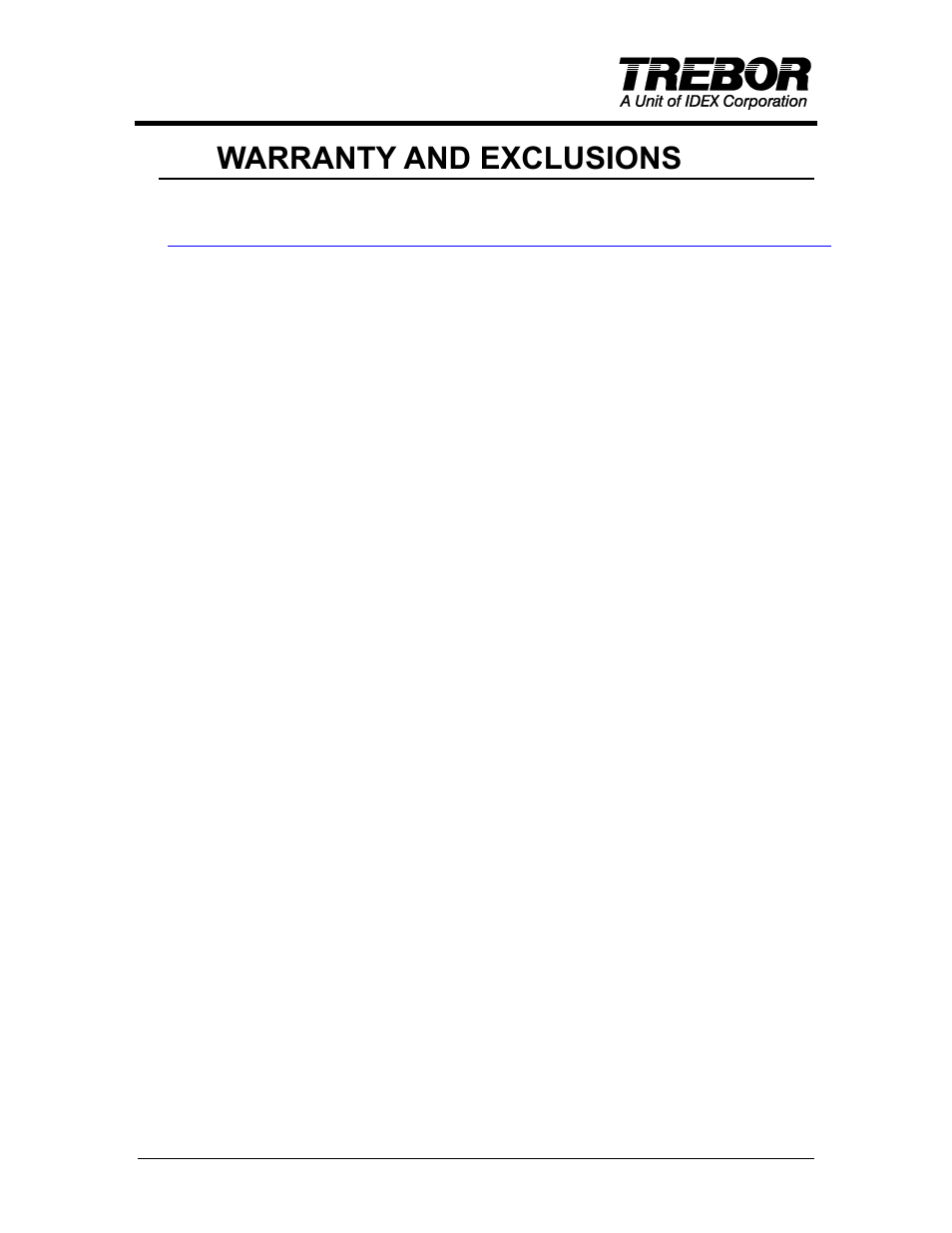 9warranty and exclusions | Trebor IQ Chemical Heater User Manual | Page 21 / 22