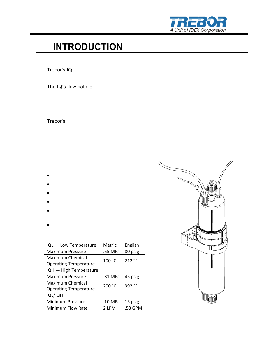 1introduction | Trebor IQ Chemical Heater User Manual | Page 3 / 22