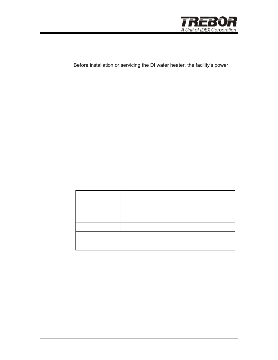 3 lockout / tagout | Trebor Q-Series Di Water Heater User Manual | Page 7 / 31