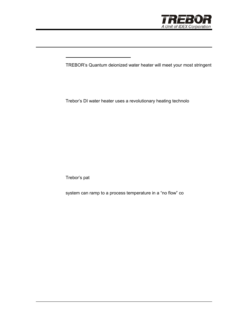 1introduction | Trebor Quantum Series Di Water Heater User Manual | Page 3 / 41