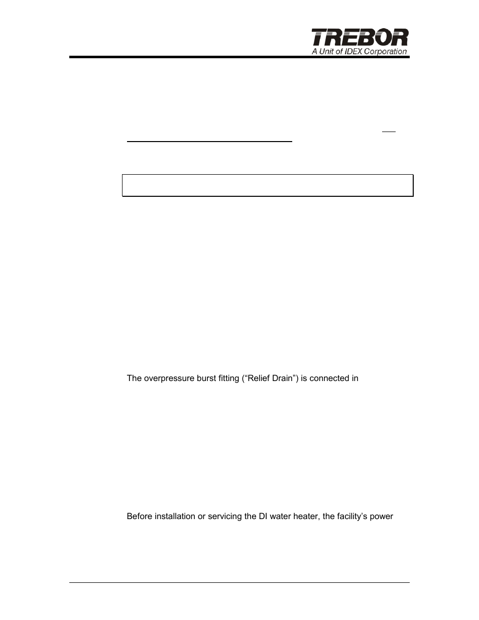 5 lockout / tagout | Trebor Quantum Series Di Water Heater User Manual | Page 9 / 41