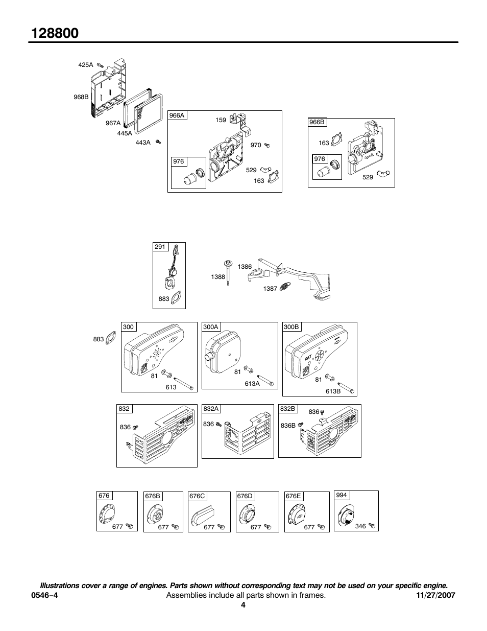 Briggs & Stratton 128800 User Manual | Page 4 / 20