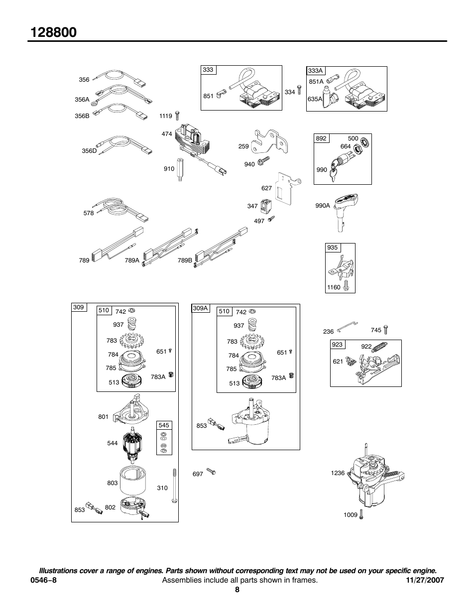 Briggs & Stratton 128800 User Manual | Page 8 / 20