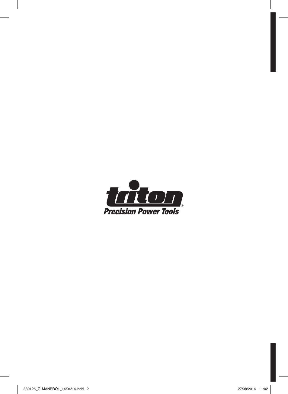Triton TA1200BS User Manual | 60 pages