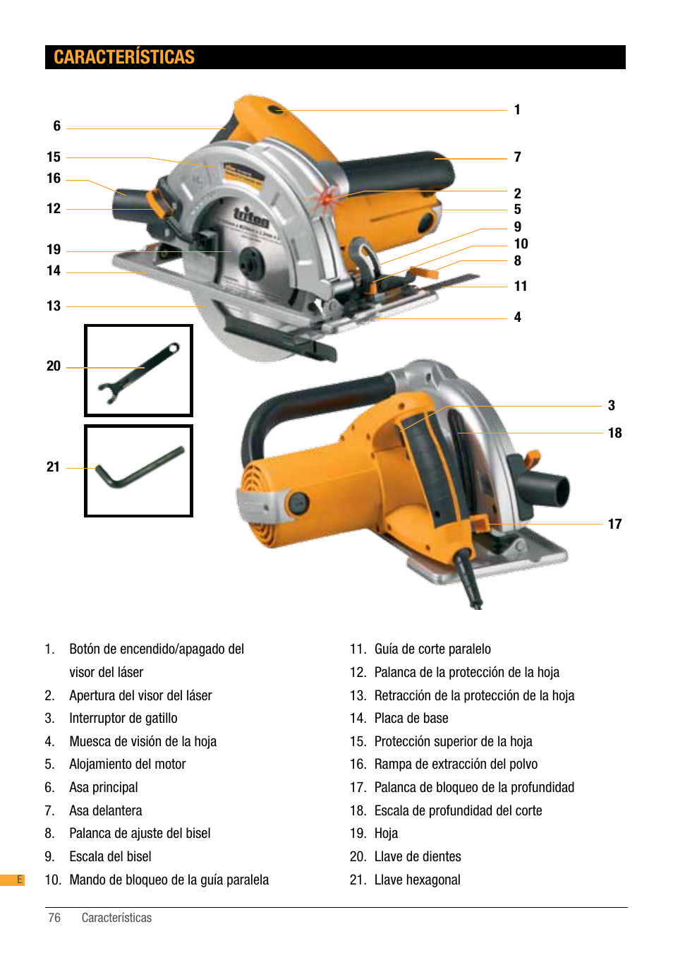 Características | Triton TA184CSL User Manual | Page 76 / 92