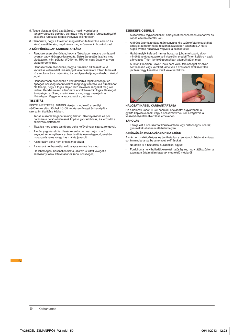 Triton TA 235CSL User Manual | Page 51 / 72