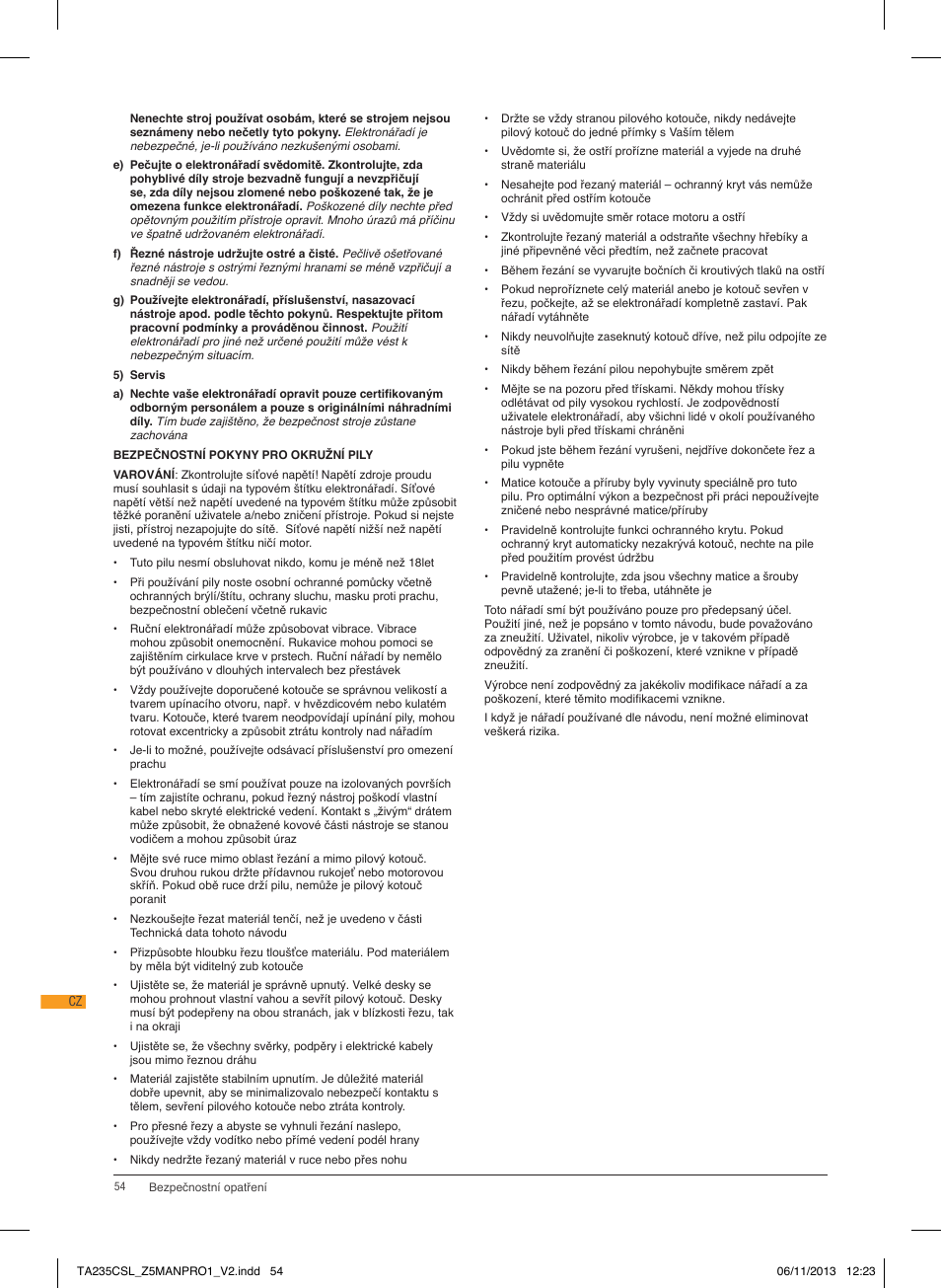 Triton TA 235CSL User Manual | Page 55 / 72