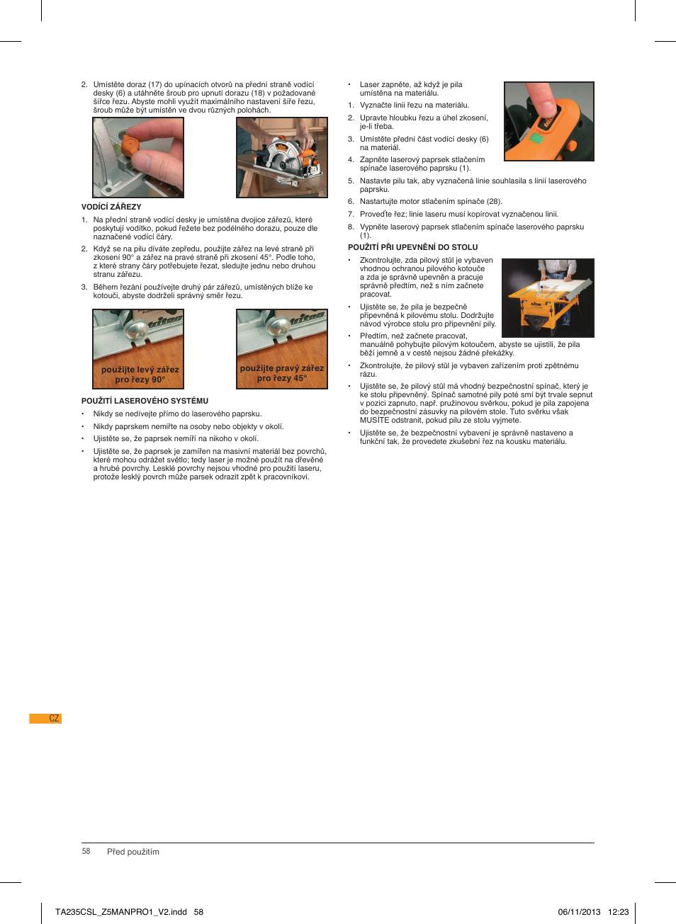 Triton TA 235CSL User Manual | Page 59 / 72