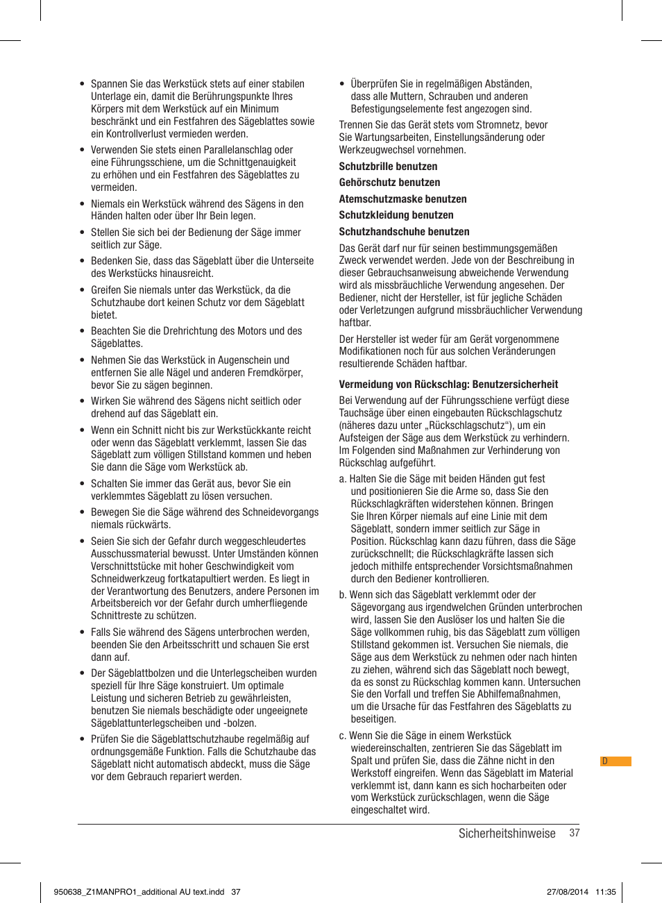 Triton TTS 1400 User Manual | Page 37 / 66