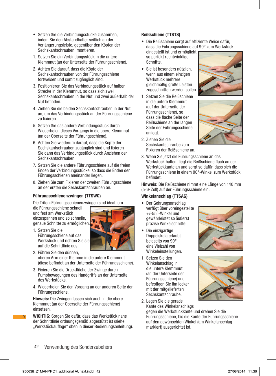 Triton TTS 1400 User Manual | Page 42 / 66