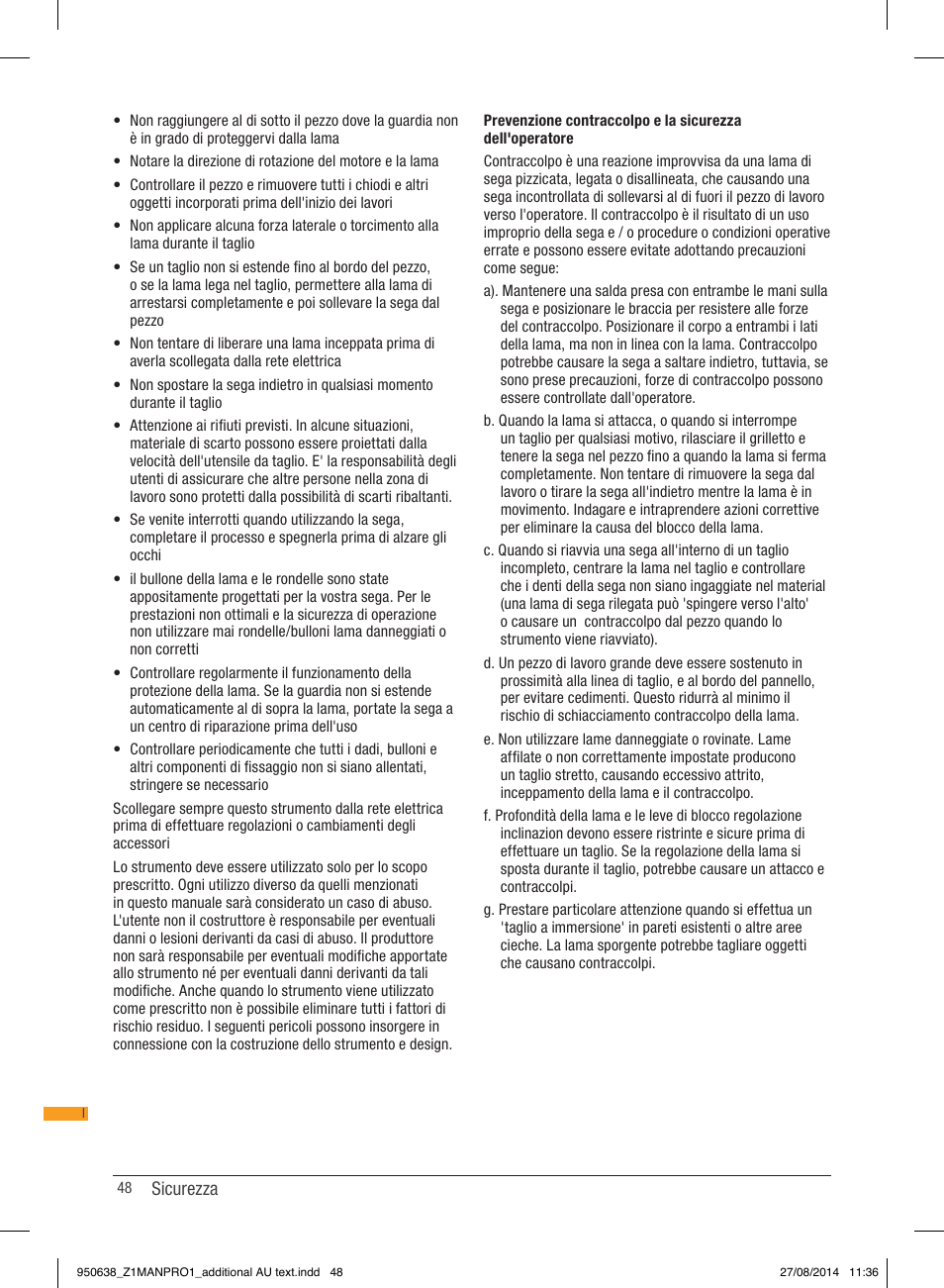 Triton TTS 1400 User Manual | Page 48 / 66