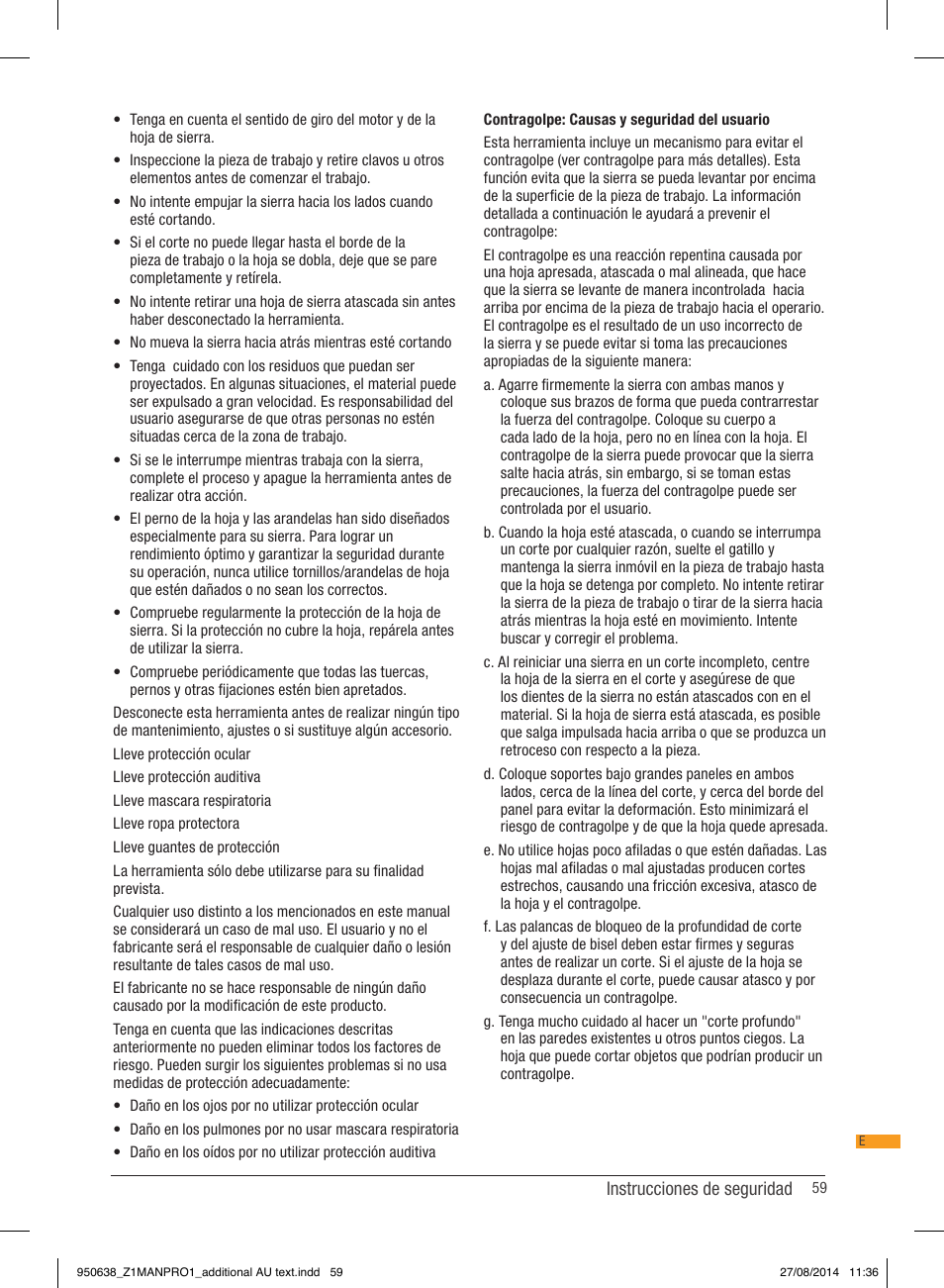 Triton TTS 1400 User Manual | Page 59 / 66