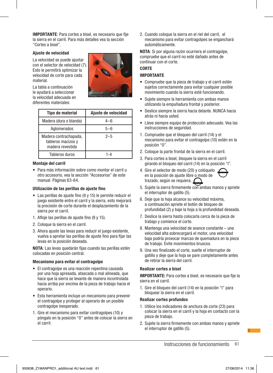 Triton TTS 1400 User Manual | Page 61 / 66