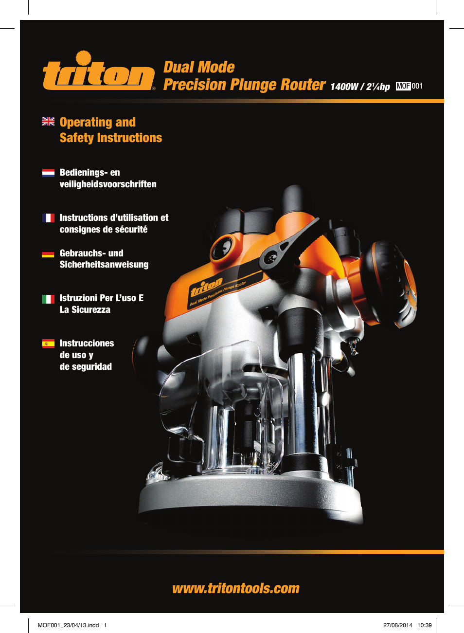 Triton MOF 001 User Manual | 62 pages