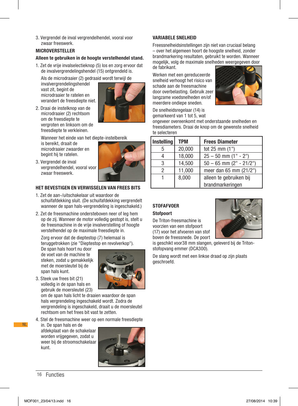 Triton MOF 001 User Manual | Page 16 / 62