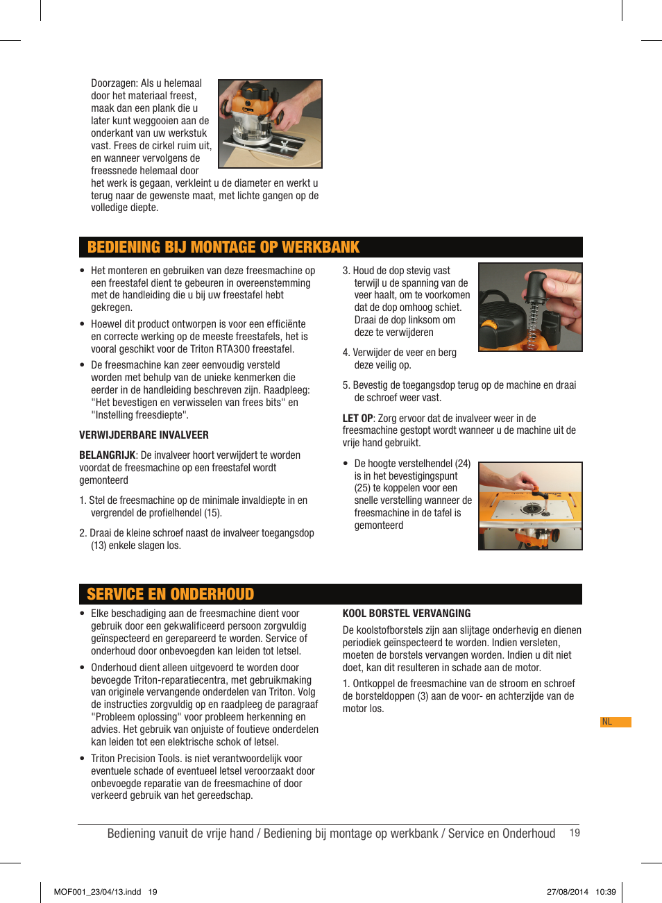 Triton MOF 001 User Manual | Page 19 / 62