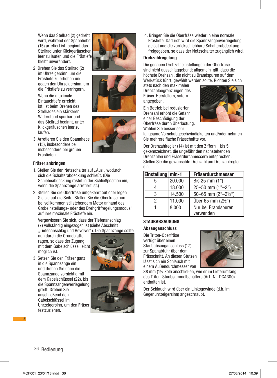 Triton MOF 001 User Manual | Page 36 / 62