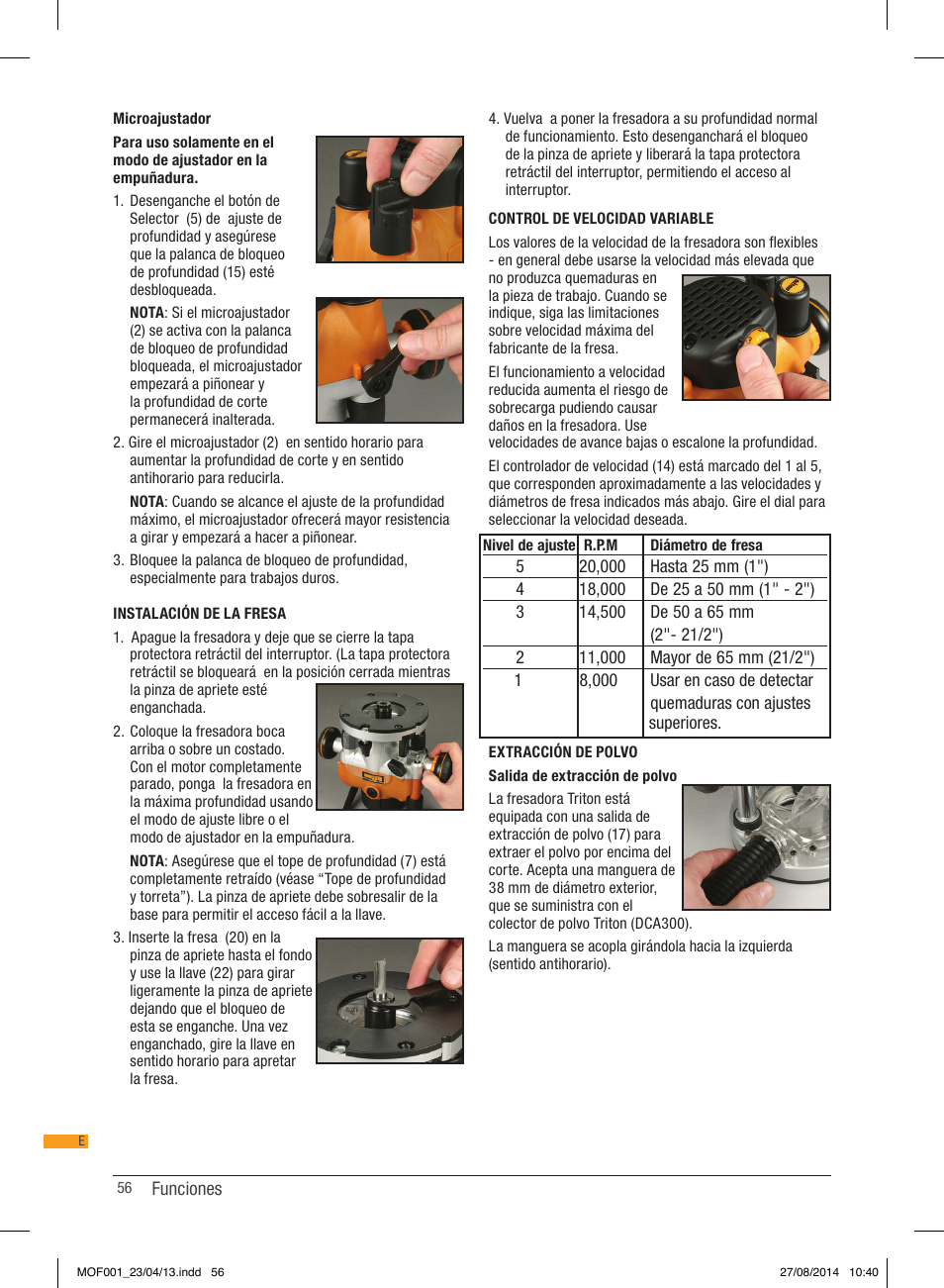 Triton MOF 001 User Manual | Page 56 / 62