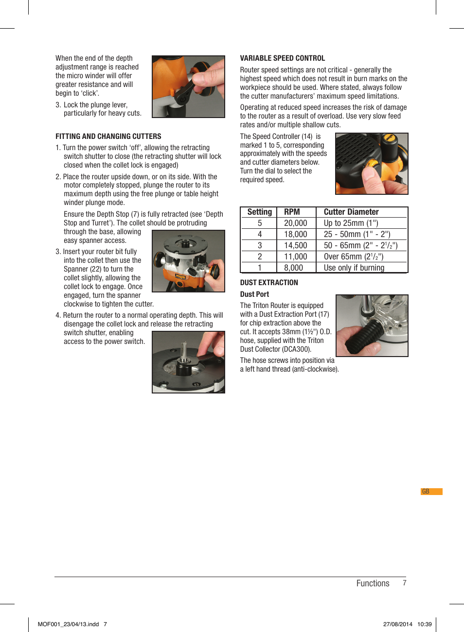 Triton MOF 001 User Manual | Page 7 / 62