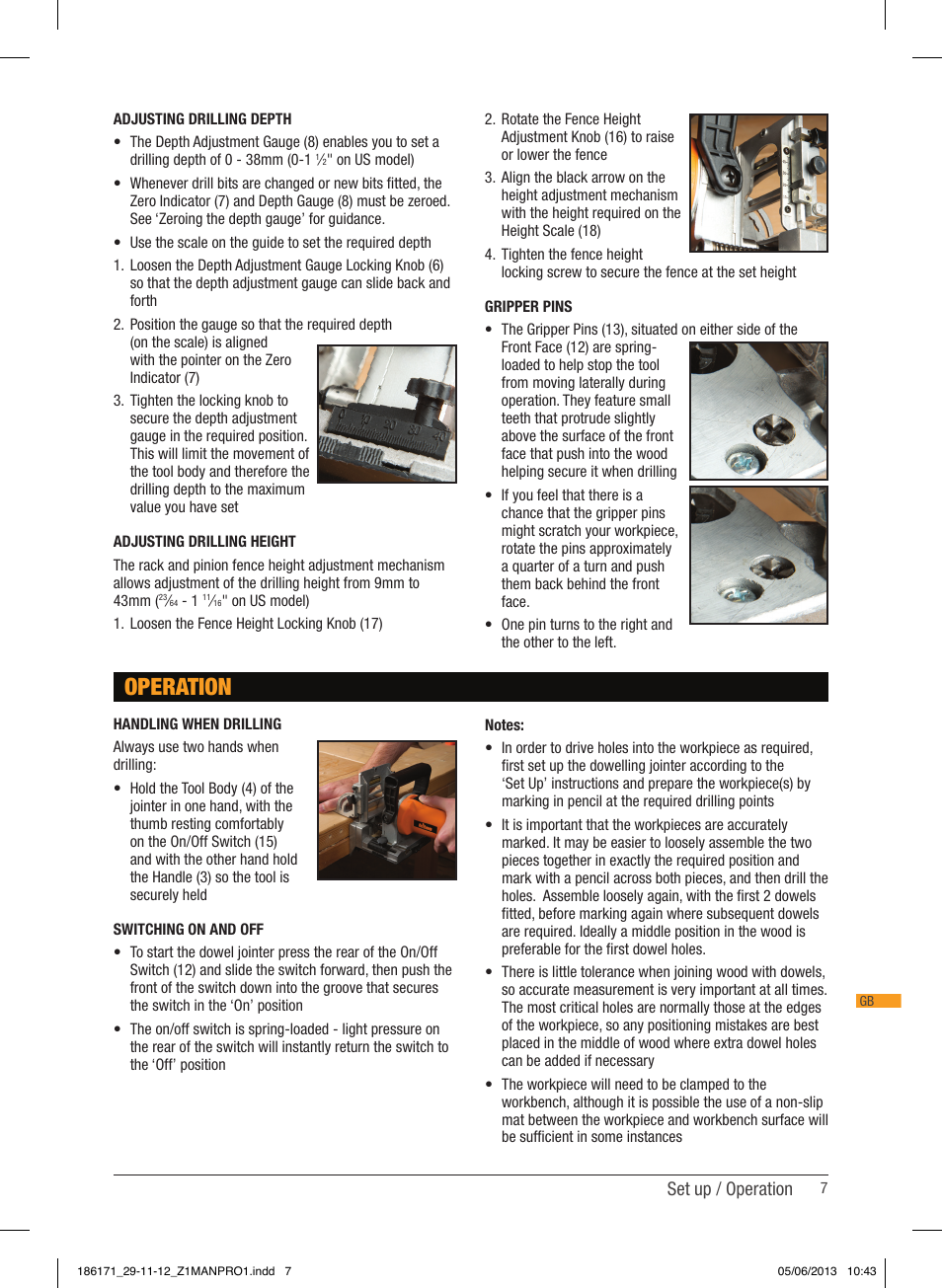 Operation | Triton TDJ 600 User Manual | Page 8 / 54