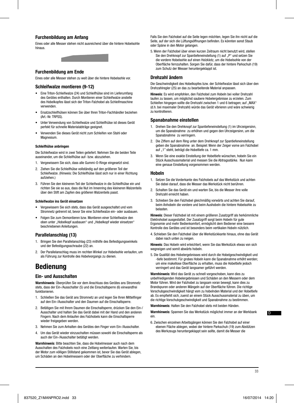 Bedienung, A) (b) (a) (b) (a) (b) | Triton TRP UL User Manual | Page 34 / 52
