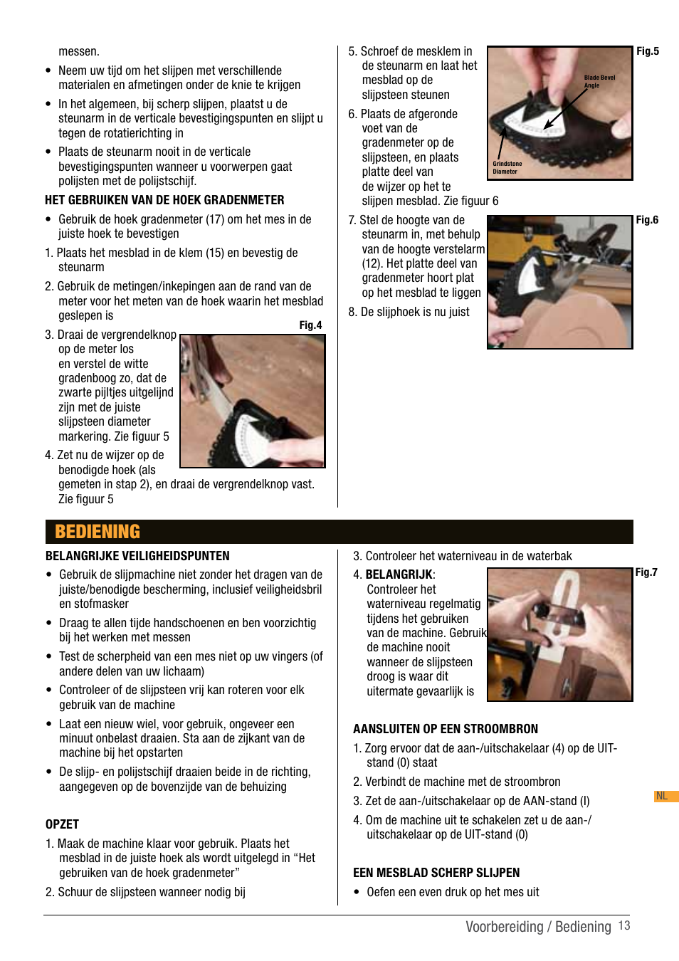 Bediening | Triton TWS S10 User Manual | Page 13 / 44