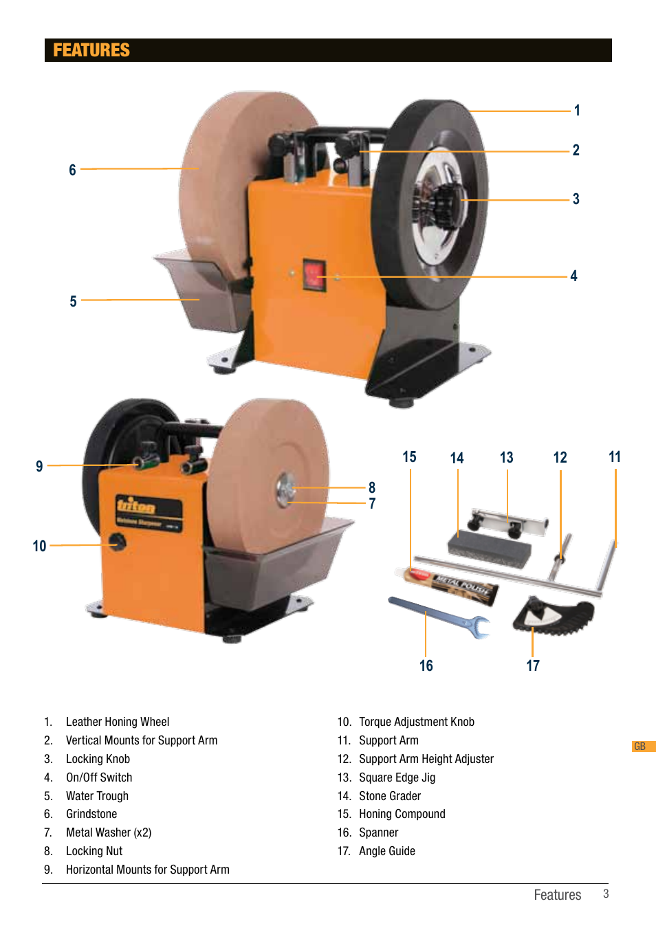 Features | Triton TWS S10 User Manual | Page 3 / 44