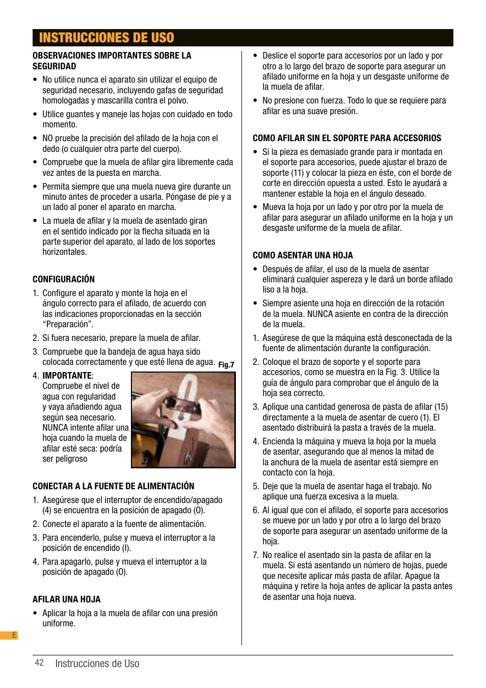 Instrucciones de uso | Triton TWS S10 User Manual | Page 42 / 44
