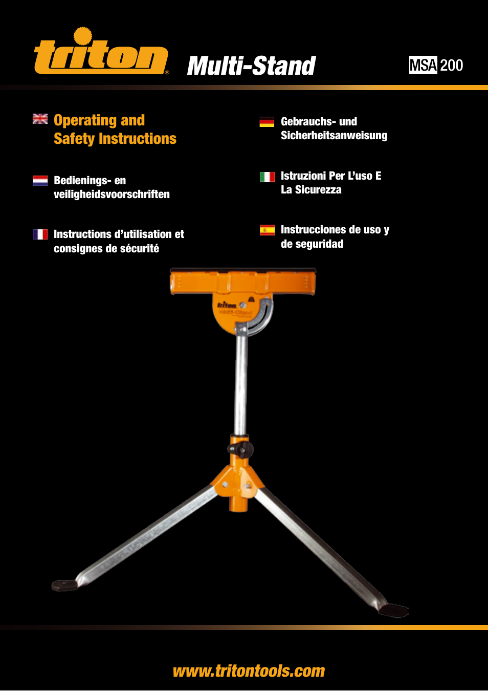 Triton MSA 200 User Manual | 8 pages