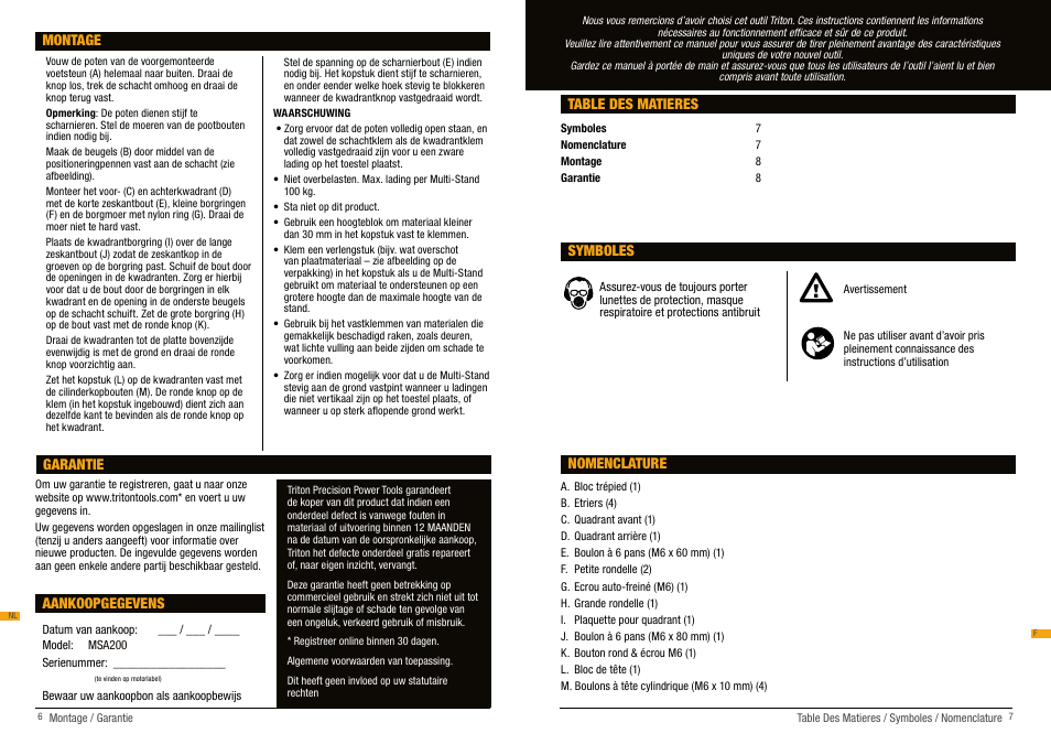 Triton MSA 200 User Manual | Page 4 / 8