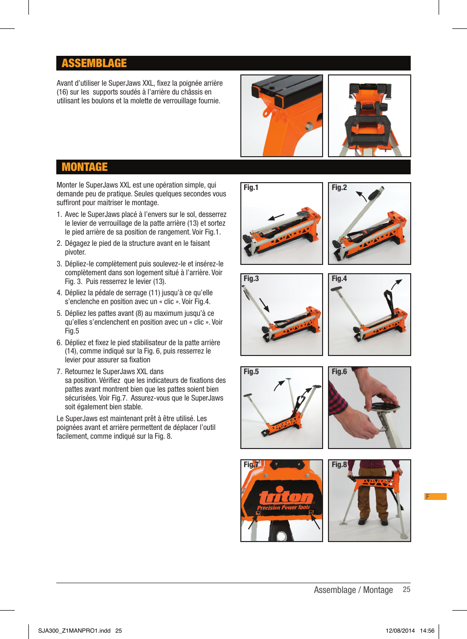 Assemblage, Montage | Triton SJA 300 User Manual | Page 26 / 62