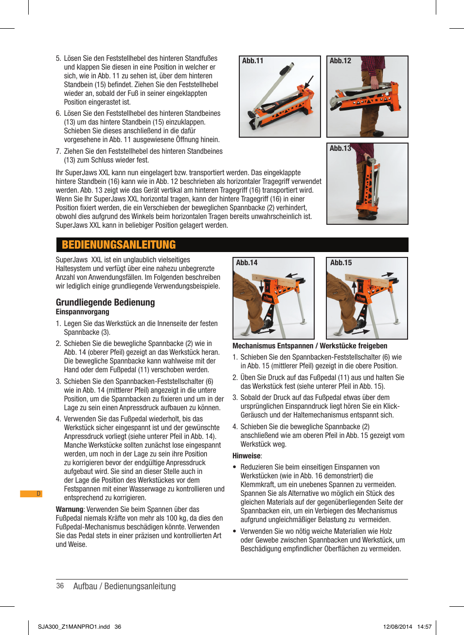 Bedienungsanleitung, Grundliegende bedienung | Triton SJA 300 User Manual | Page 37 / 62