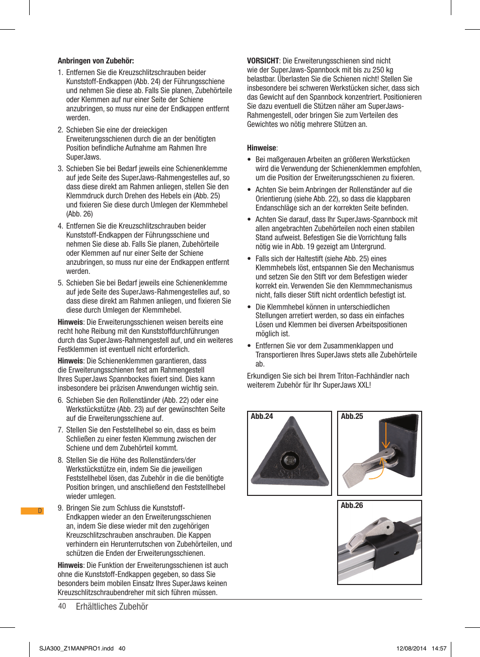 Triton SJA 300 User Manual | Page 41 / 62