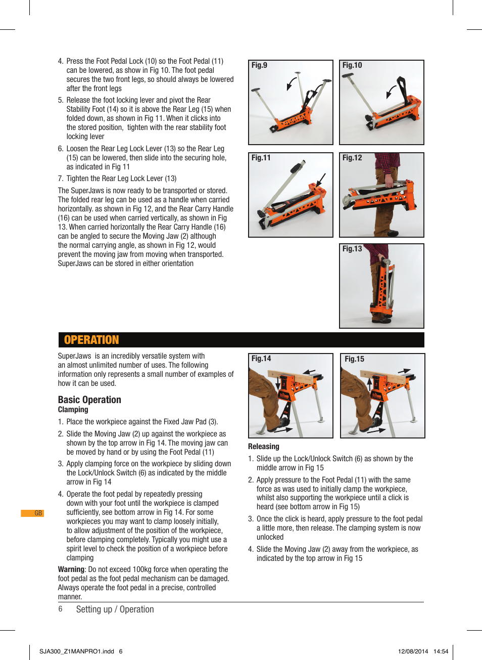 Operation, Basic operation | Triton SJA 300 User Manual | Page 7 / 62