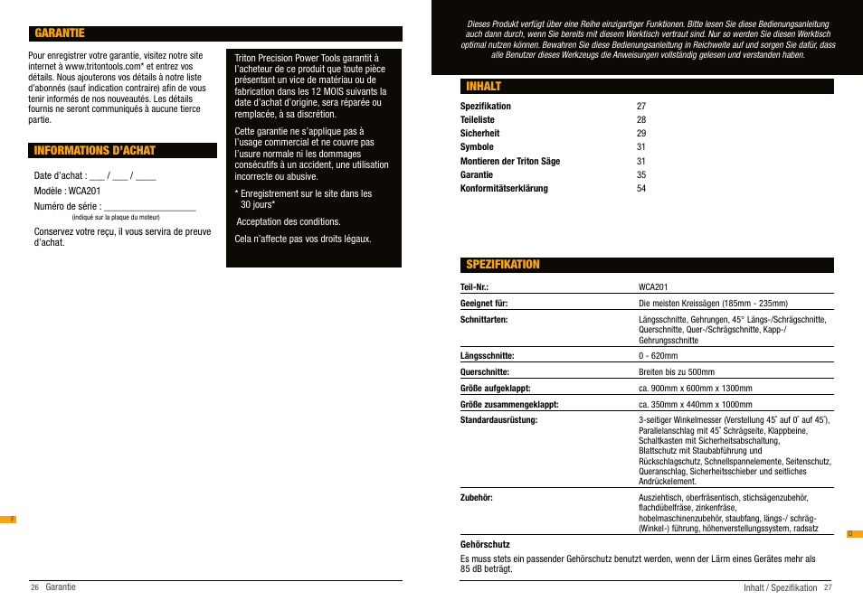 Triton WCA 201 User Manual | Page 14 / 29