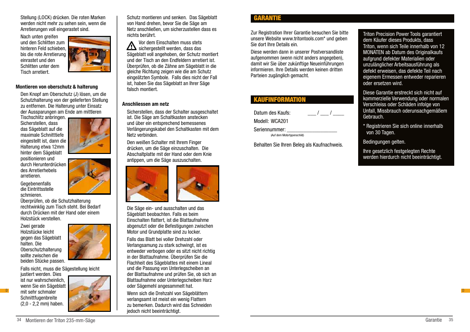 Triton WCA 201 User Manual | Page 18 / 29