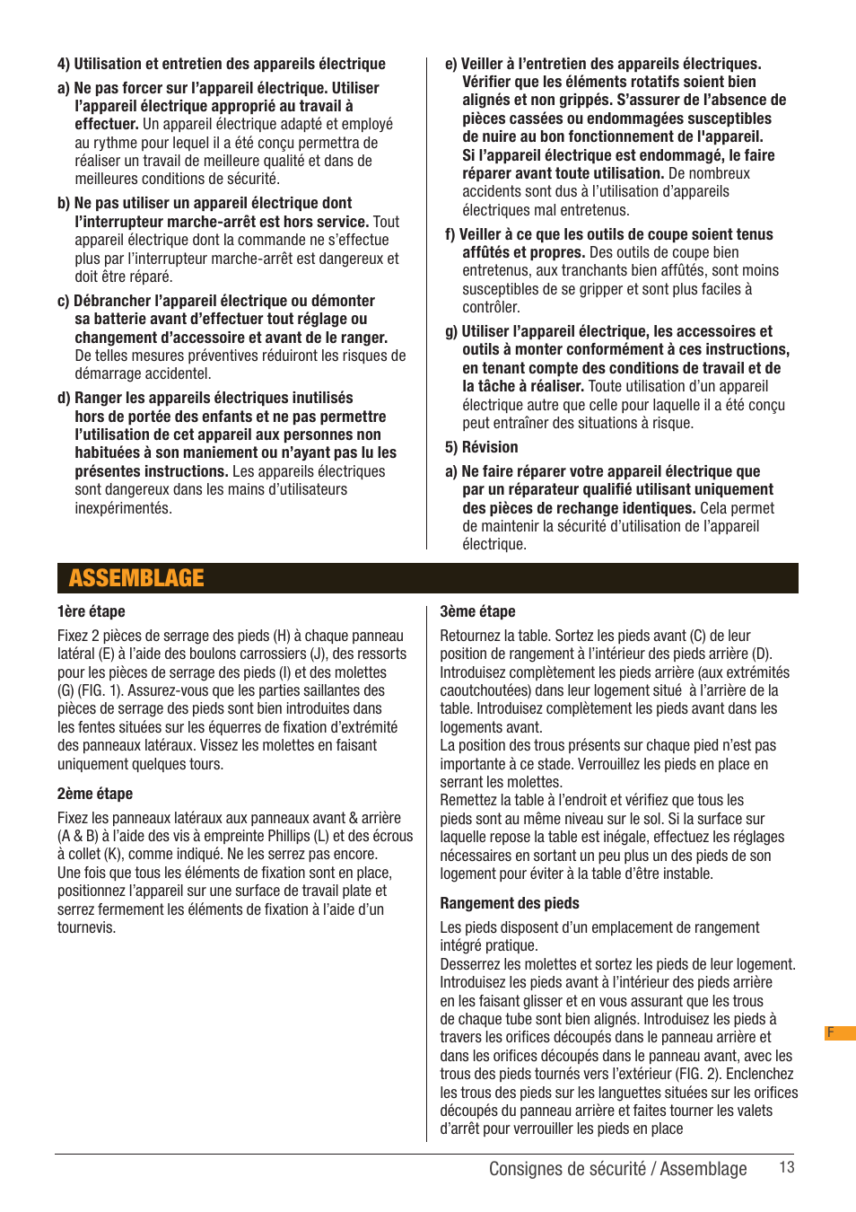 Assemblage | Triton RSA 300 User Manual | Page 13 / 25