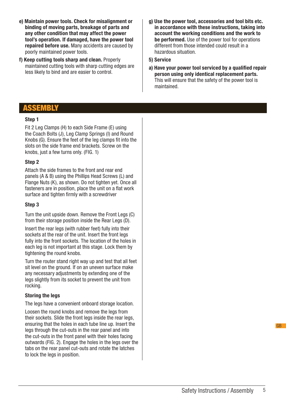 Assembly | Triton RSA 300 User Manual | Page 5 / 25