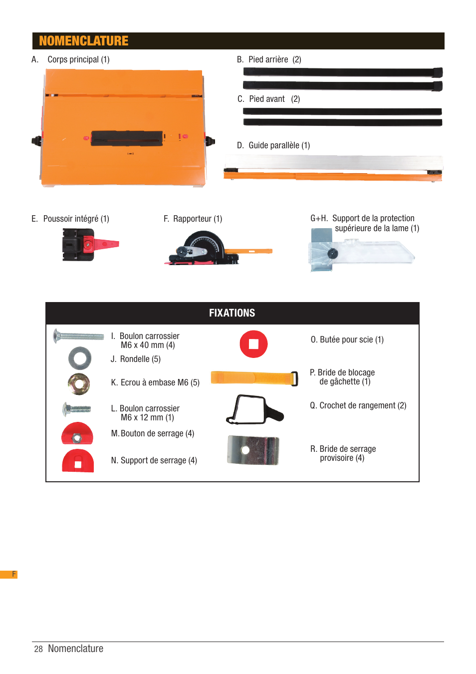 Nomenclature | Triton TCB 100 User Manual | Page 28 / 79
