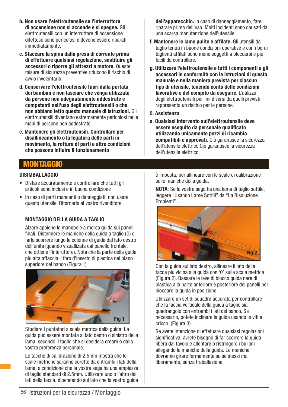 Montaggio | Triton TCB 100 User Manual | Page 56 / 79