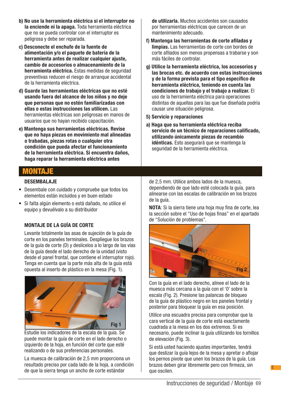 Montaje | Triton TCB 100 User Manual | Page 69 / 79